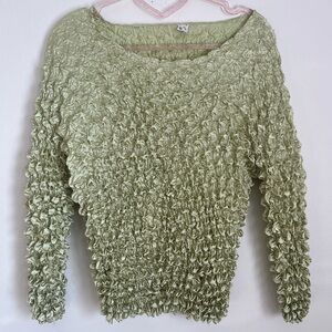 scrunchie expandable lime green 2000s y2k 90s blouse